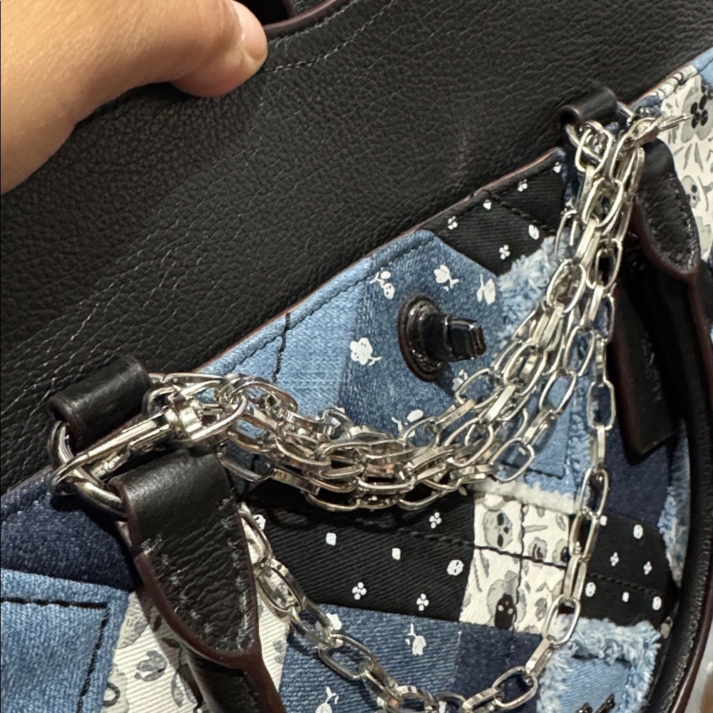 Coach Mercer 30 in canyon Quilt Denim - Picture 14 of 17